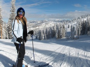 Jenni skiing, Steamboat Springs