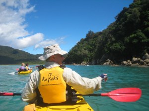Abel Tasman - Geoff kayaking